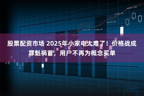 股票配资市场 2025年小家电太难了!价格战成罪魁祸首,用户不再为概念买单