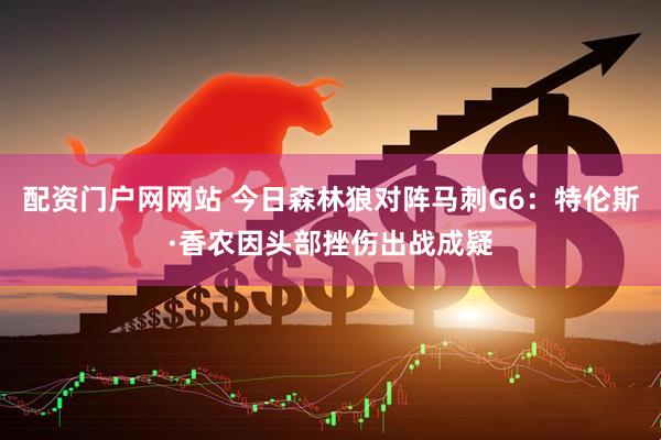 配资门户网网站 今日森林狼对阵马刺G6：特伦斯·香农因头部挫伤出战成疑